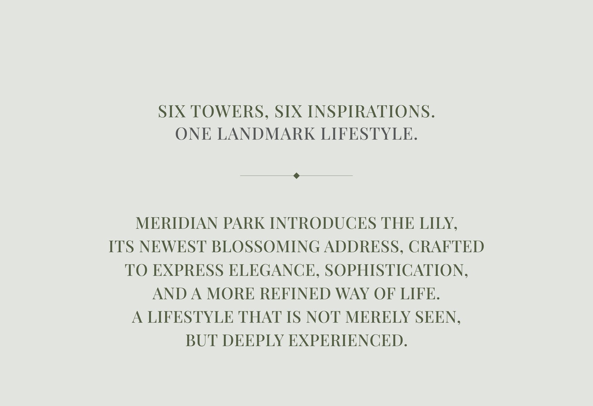 Meridian Park Six Blossoming Addresses